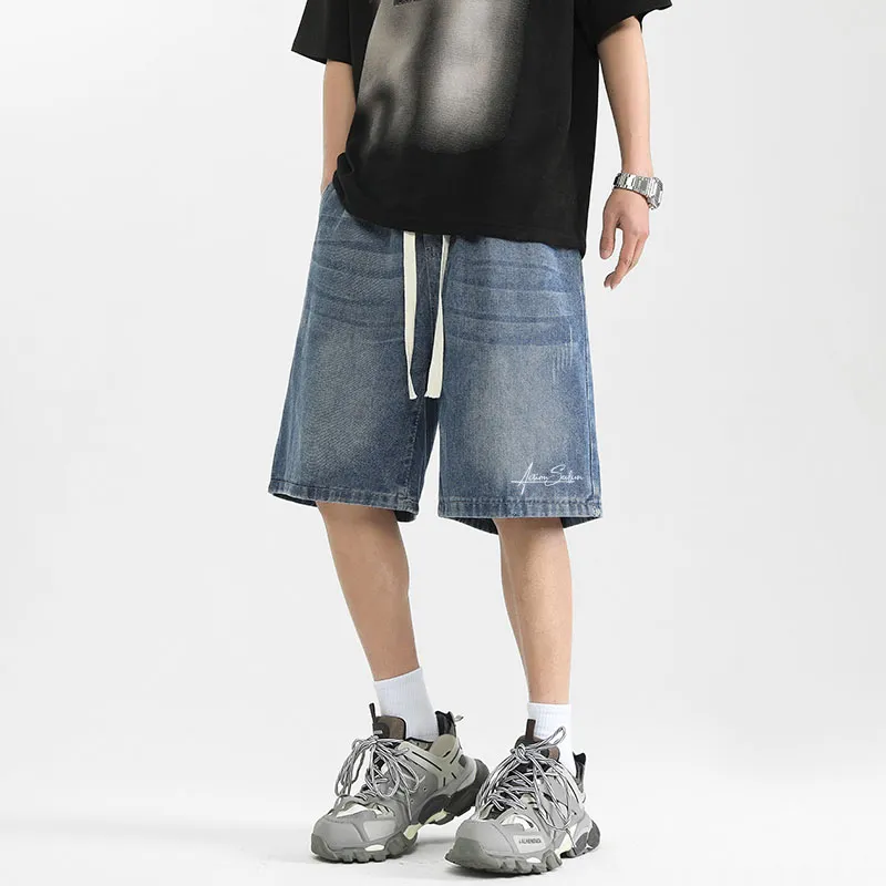 7 SEVFUN Denim Shorts Unisex Blue-2