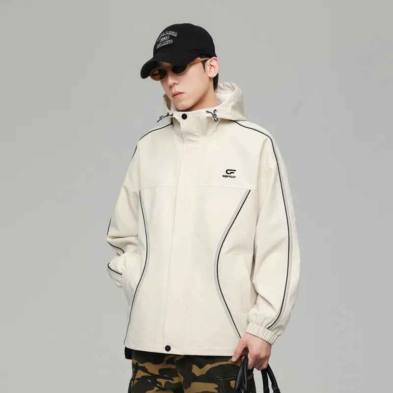 7 SEVFUN Waterproof And Windproof Windbreaker Jacket Unisex-4