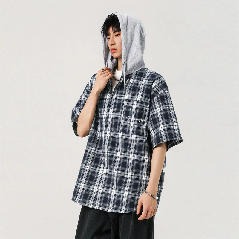 7 SEVFUN Shirts Unisex Blue Plaid-3