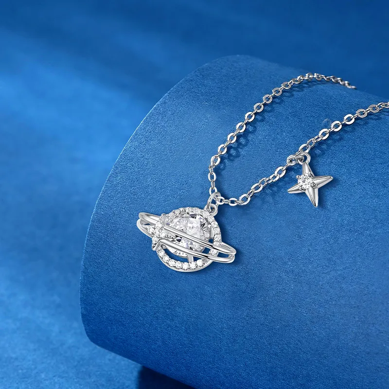 KADER Fugitive Princess Collection Star Wish Collection 925 Sterling Silver Necklaces Women's Silver-7