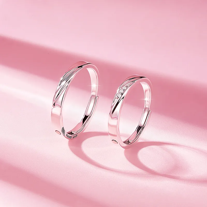 KADER 925 Sterling Silver Rings Unisex Silver-5