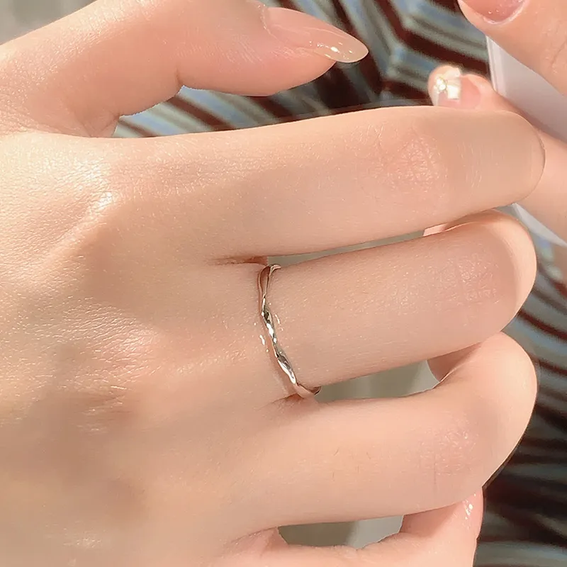 KADER 925 Sterling Silver Rings Women's Silver white Gift Box-2