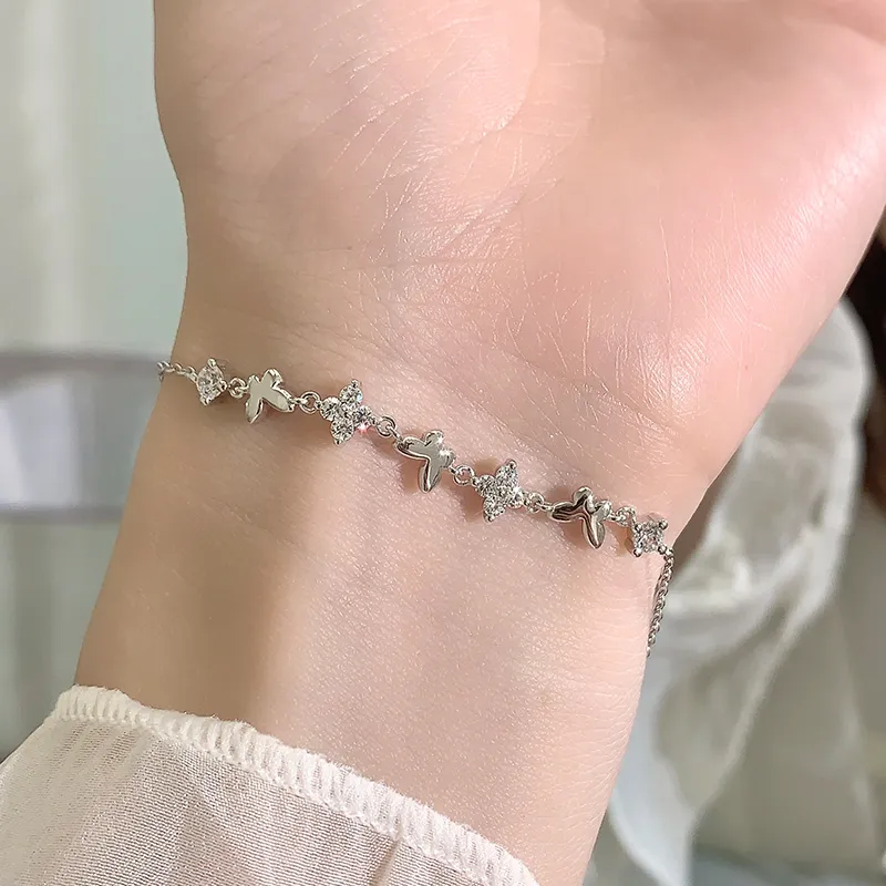 KADER 925 Sterling Silver Bracelets Women's Silver white Gift Box-4