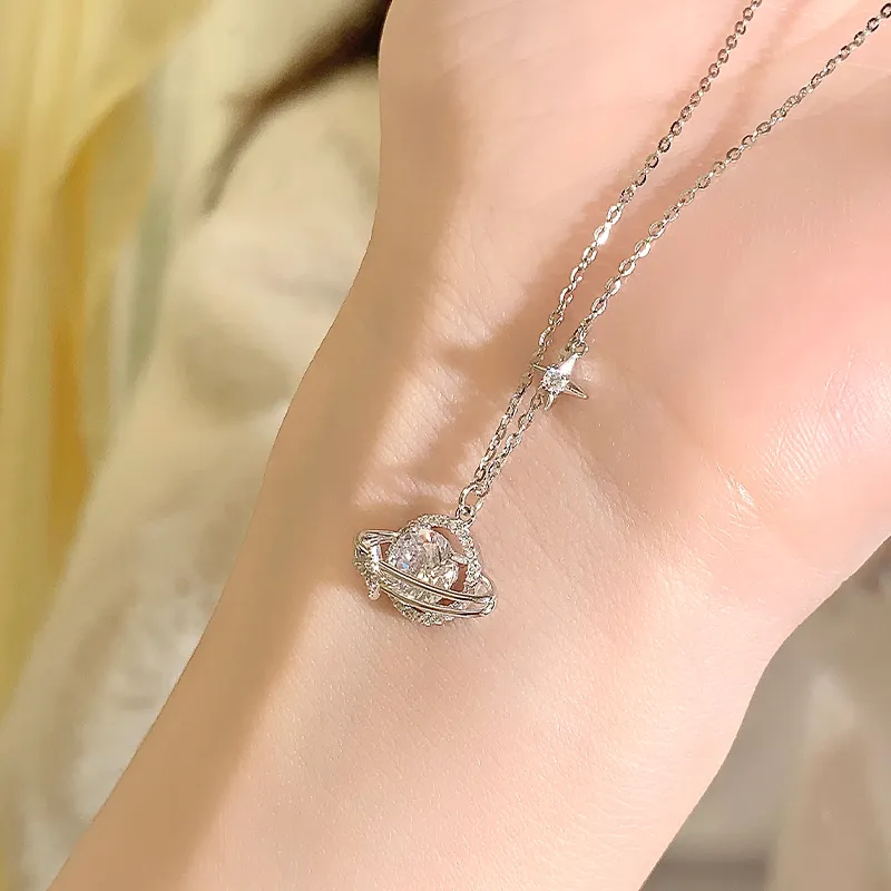 KADER Fugitive Princess Collection Star Wish Collection 925 Sterling Silver Necklaces Women's Silver-6