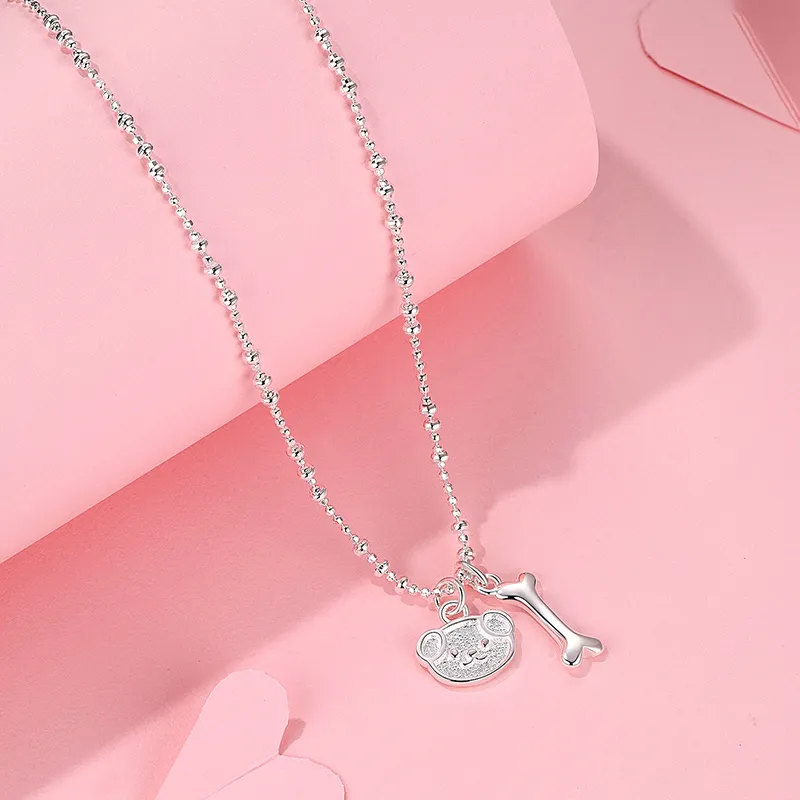 KADER 925 Sterling Silver Necklaces Women's Silver-2