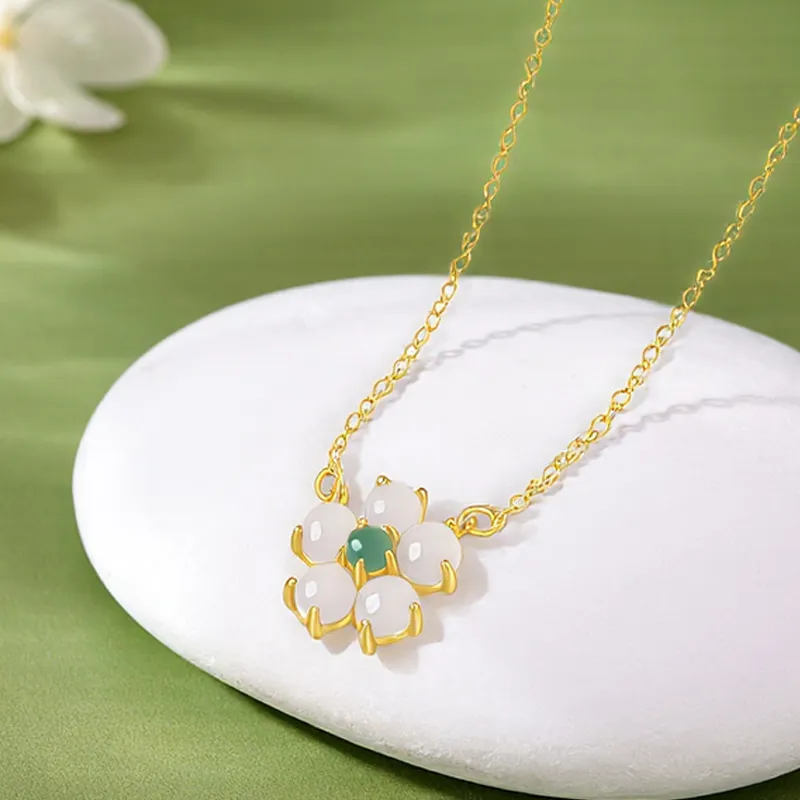 KADER Peace And Joy Series Chalcedony Jade Necklaces Women's-3