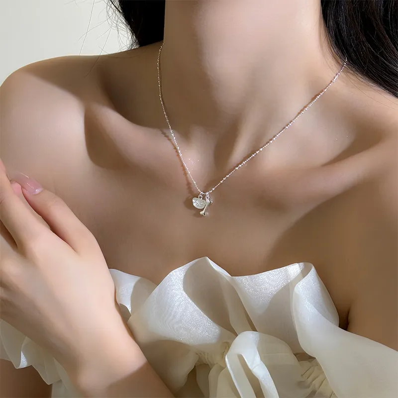 KADER 925 Sterling Silver Necklaces Women's Silver-5