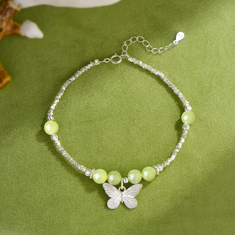 KADER Bracelets Pale Greenish-White Jade Women's-3