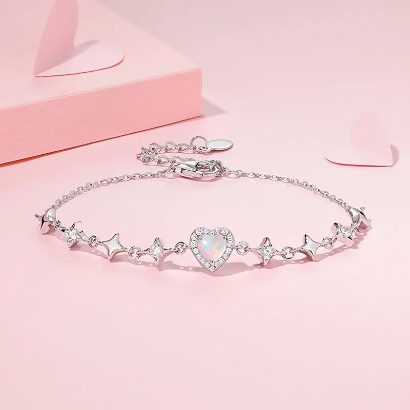 KADER 925 Sterling Silver Bracelets Women's Silver-4