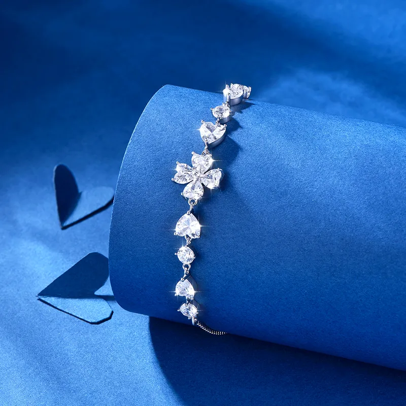 KADER 925 Sterling Silver Bracelets Women's Silver, Box Gift For Girlfriend-2