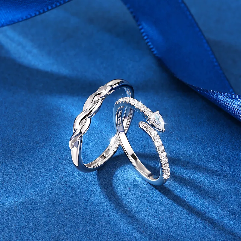 KADER 925 Sterling Silver Rings Unisex-3