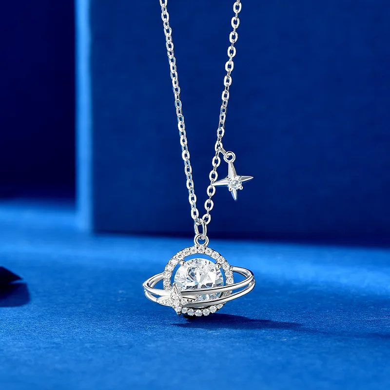KADER Fugitive Princess Collection Star Wish Collection 925 Sterling Silver Necklaces Women's Silver-3