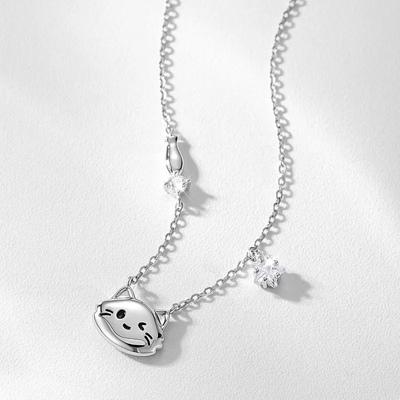 KADER 925 Sterling Silver Necklaces Women's Silver-2