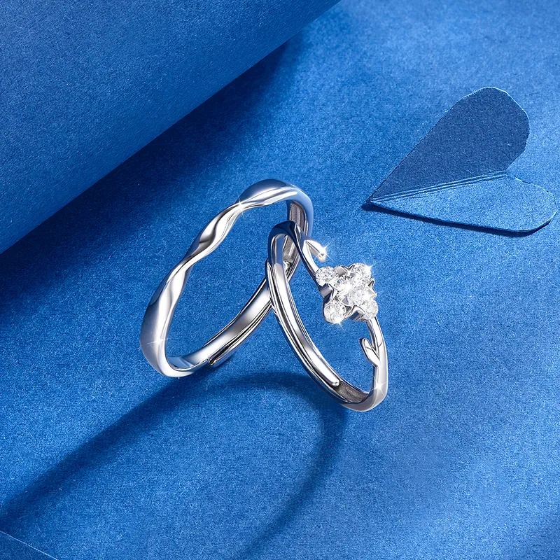 KADER 925 Sterling Silver Rings Unisex Silver-3