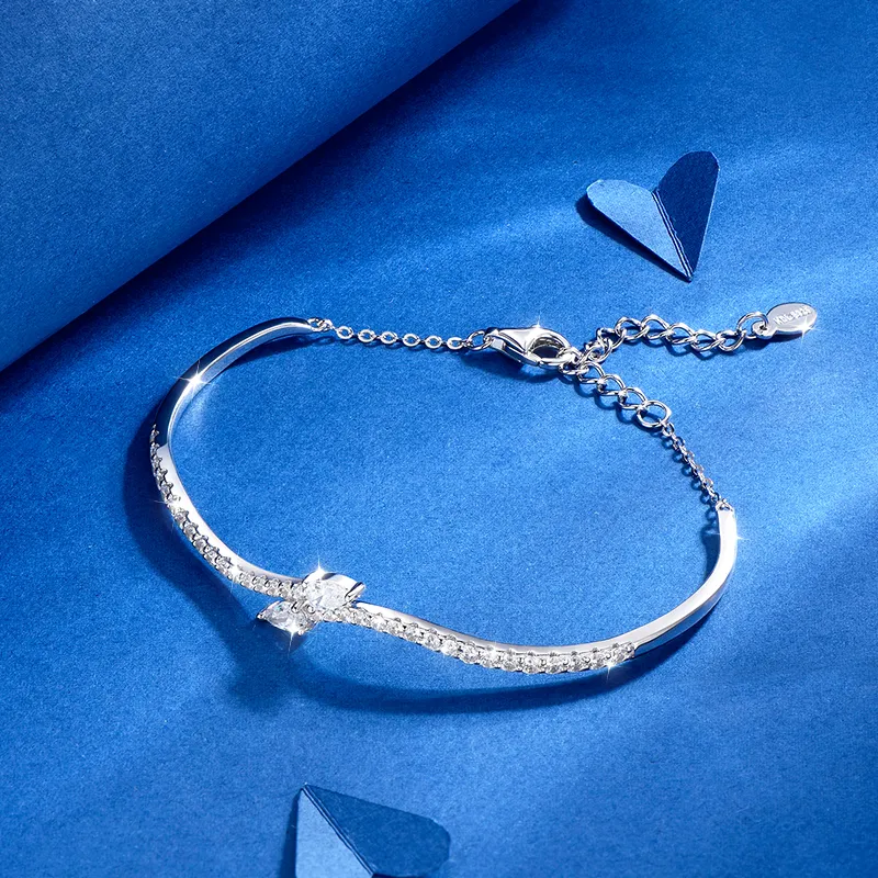 KADER 925 Sterling Silver Bracelets Women's Silver Box-3