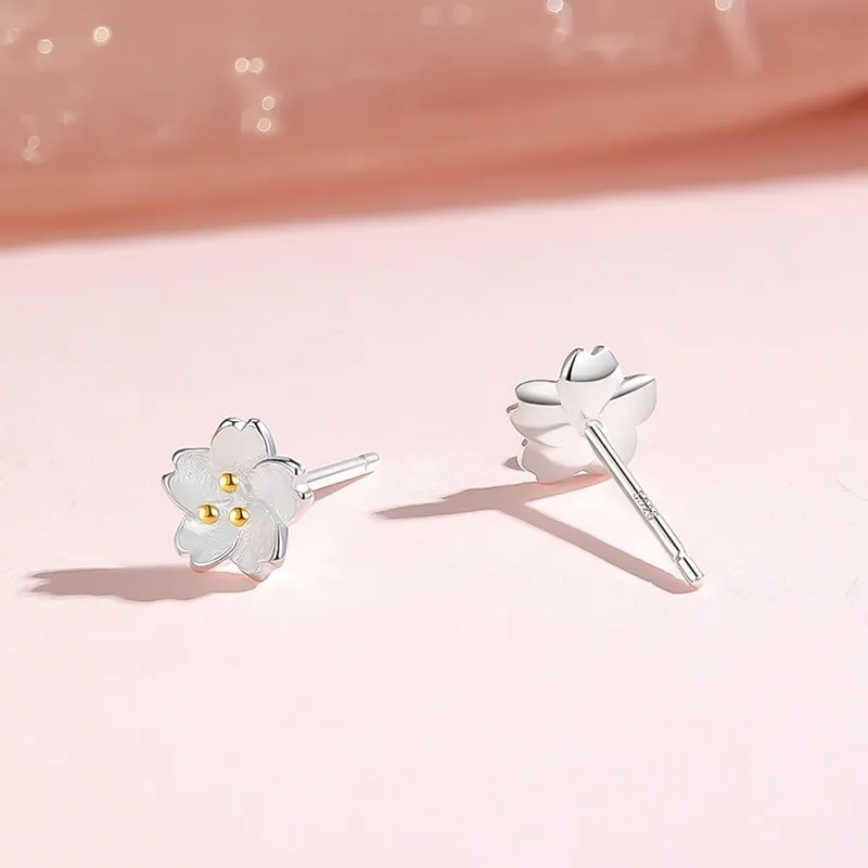 KADER 925 Sterling Silver Stud Earrings Women's Silver-1