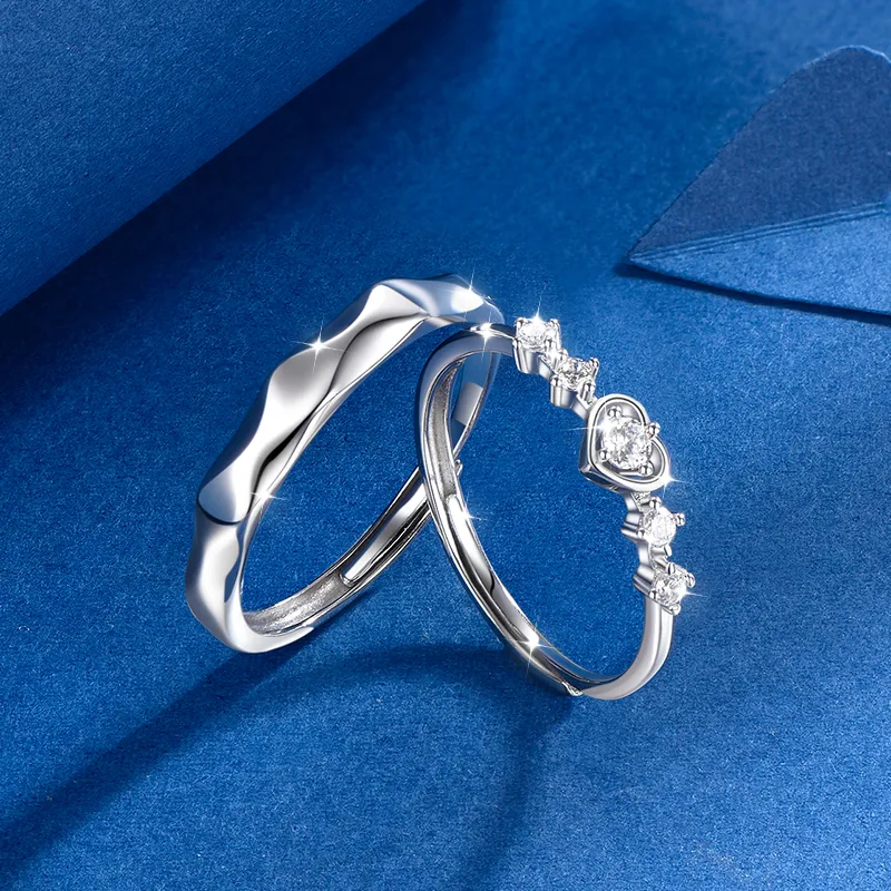 KADER 925 Sterling Silver Rings Unisex Silver-4