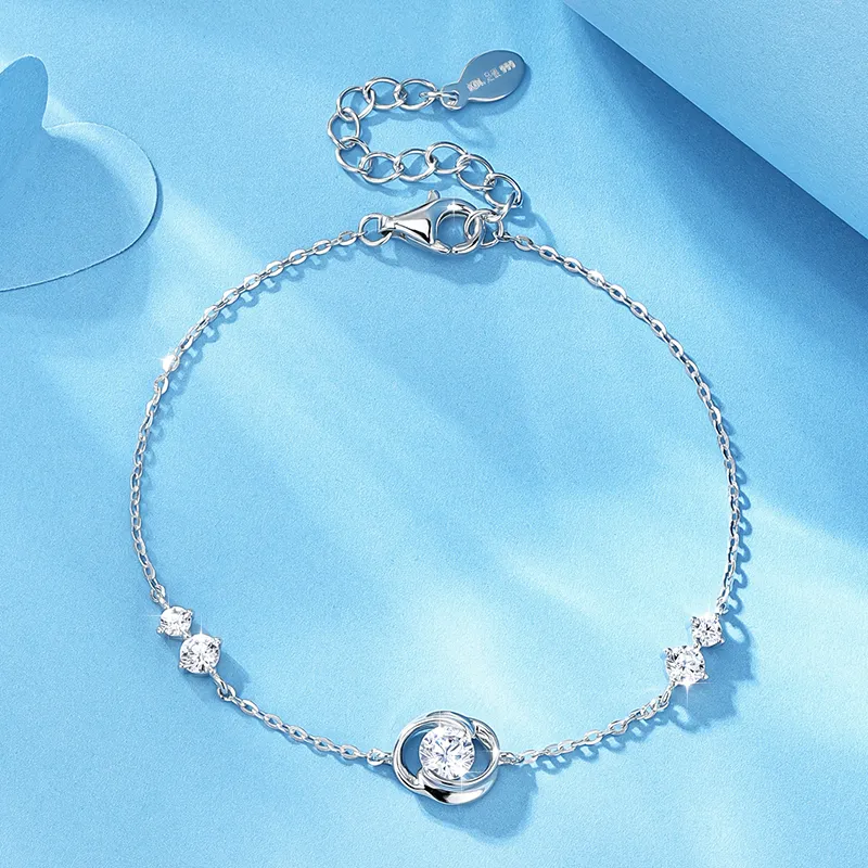 KADER 925 Sterling Silver Bracelets Women's Silver Box-4