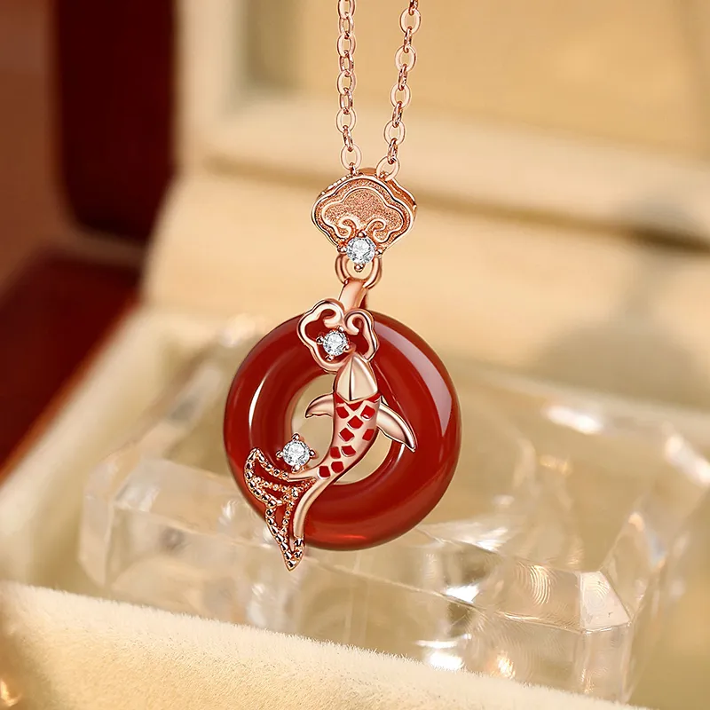 KADER Peace And Joy Series Agate Necklaces Women's-3