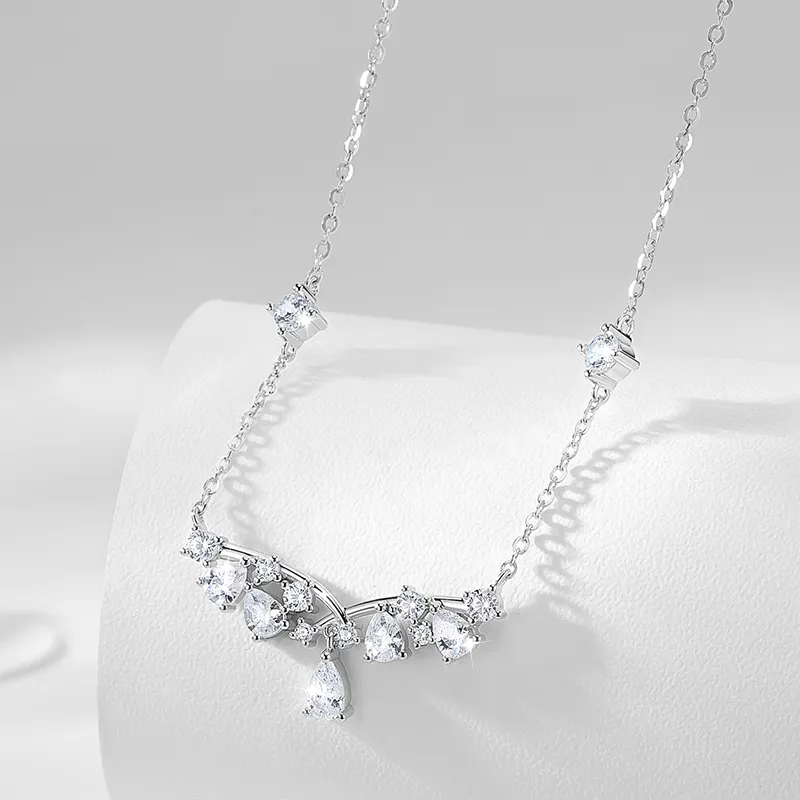 KADER 925 Sterling Silver Necklaces Women's Silver-3