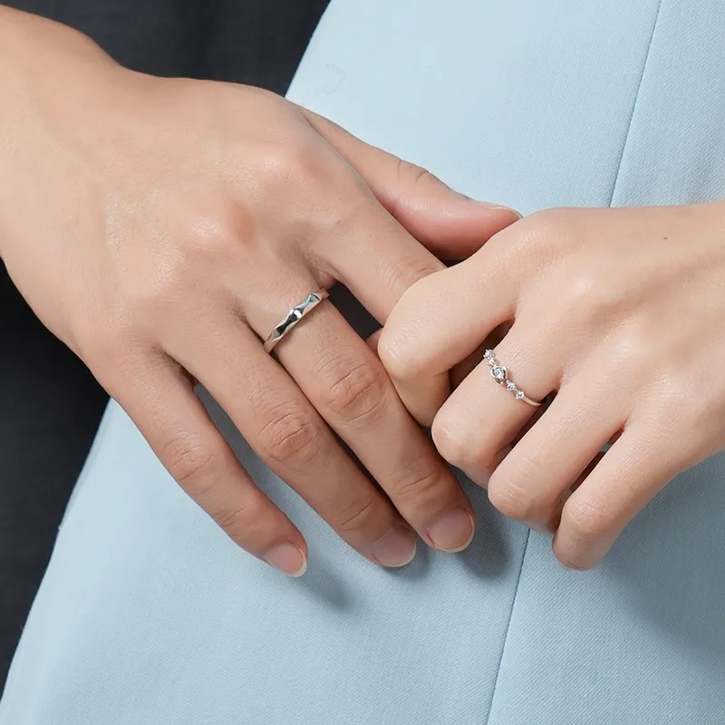 KADER 925 Sterling Silver Rings Unisex Silver-6