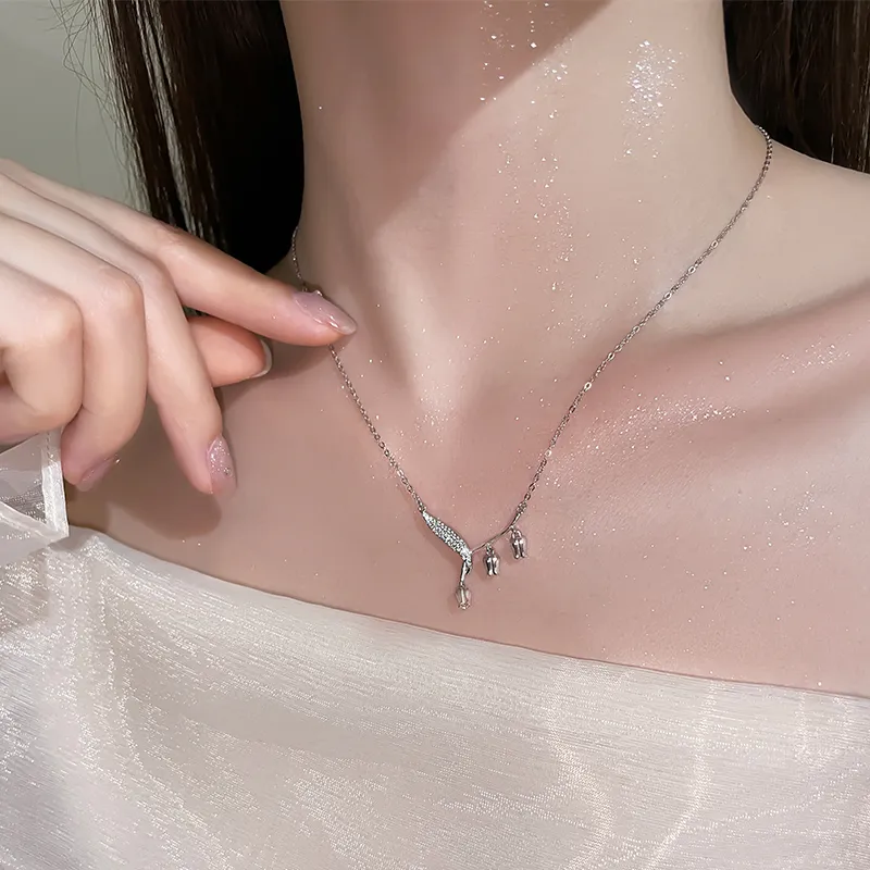 KADER 925 Sterling Silver Necklaces Women's-5