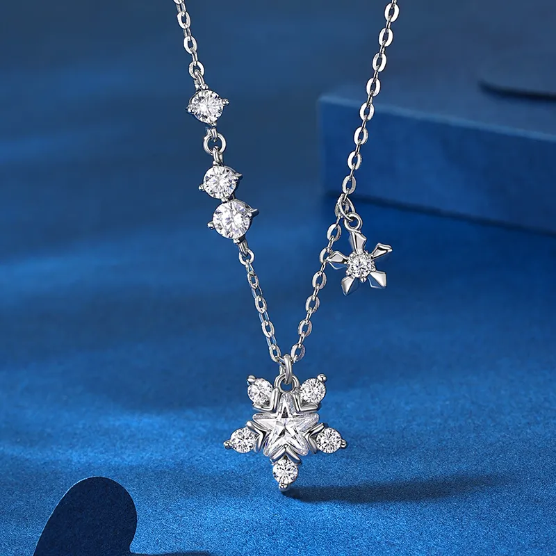 KADER Floral Collection Velvet Flower Collection 925 Sterling Silver Necklaces Women's Silver Girlfriend-6