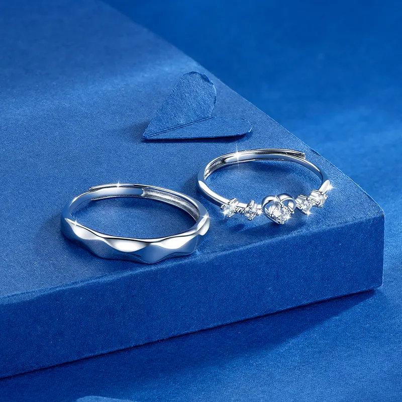 KADER 925 Sterling Silver Rings Unisex Silver-3