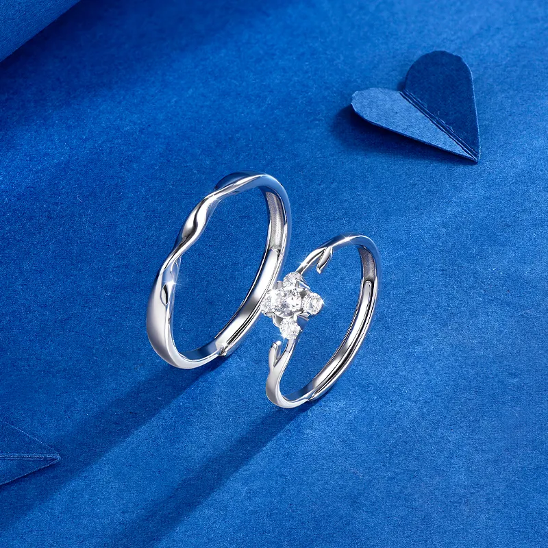 KADER 925 Sterling Silver Rings Unisex Silver-4