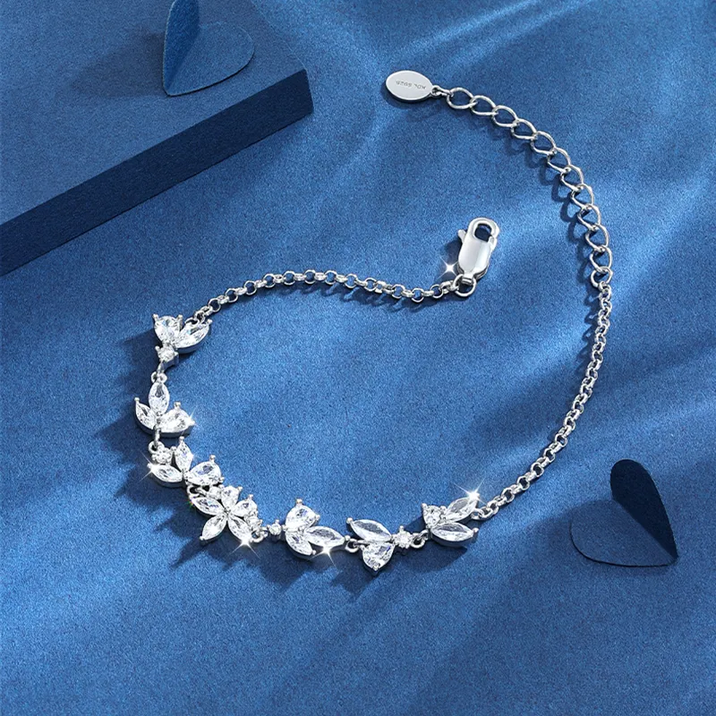 KADER 925 Sterling Silver Bracelets Women's Silver Girlfriend Birthday Anniversary Gift Product-1