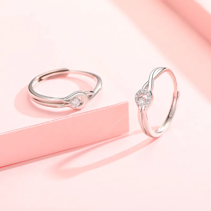 KADER 925 Sterling Silver Date Essential Niche Luxury Minimalist Style Versatile Rings Unisex-2