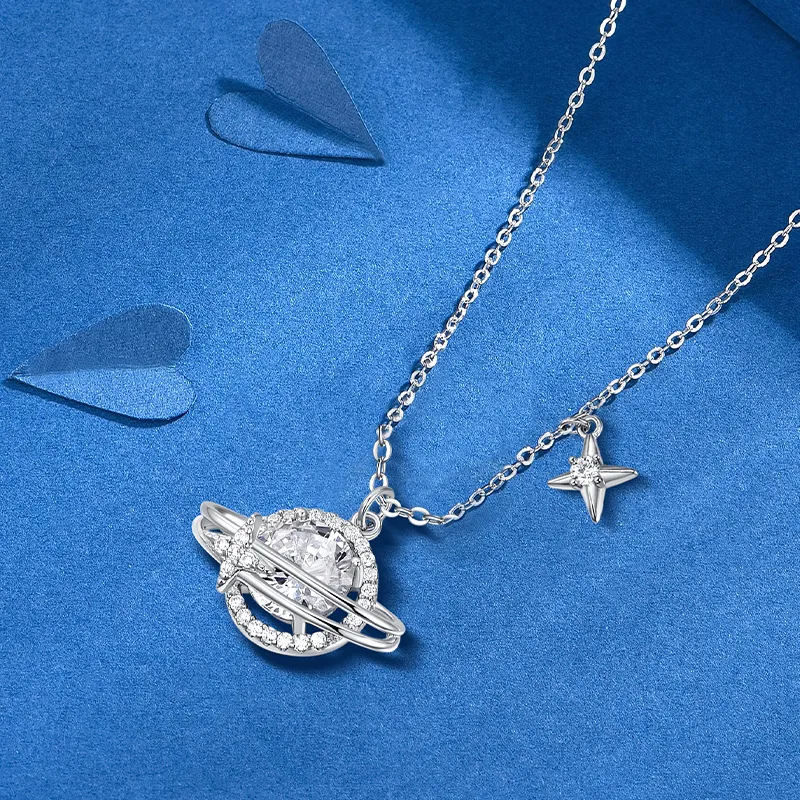 KADER Fugitive Princess Collection Star Wish Collection 925 Sterling Silver Necklaces Women's Silver-2