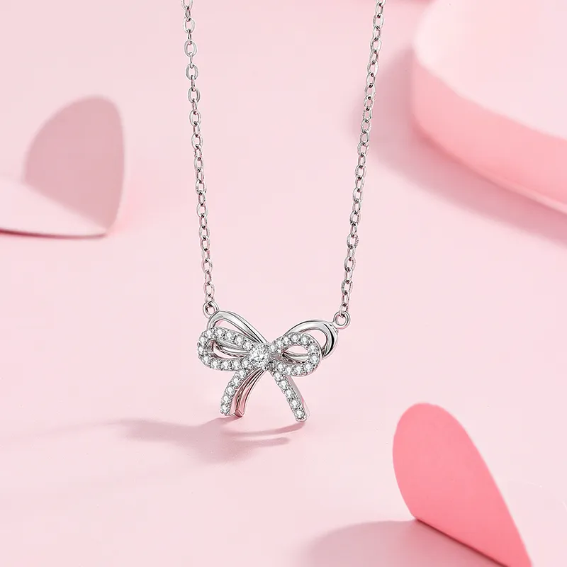 KADER S999 Fine Silver Necklaces Women's Silver white Gift Box-8
