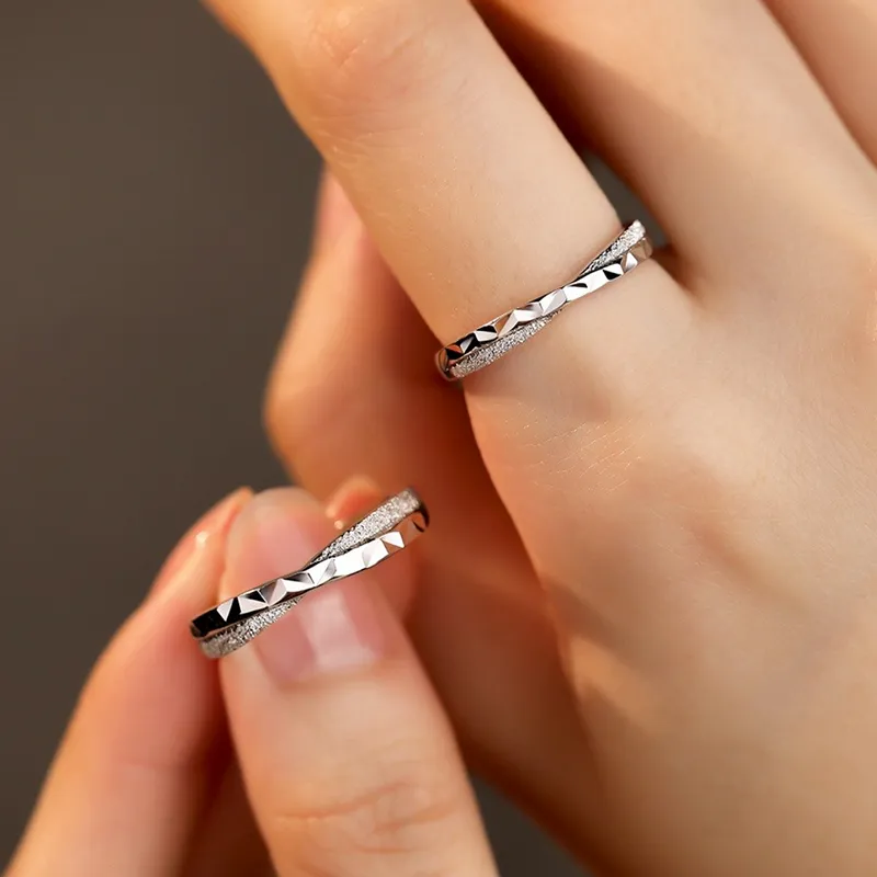KADER 925 Sterling Silver Rings Unisex Silver-5
