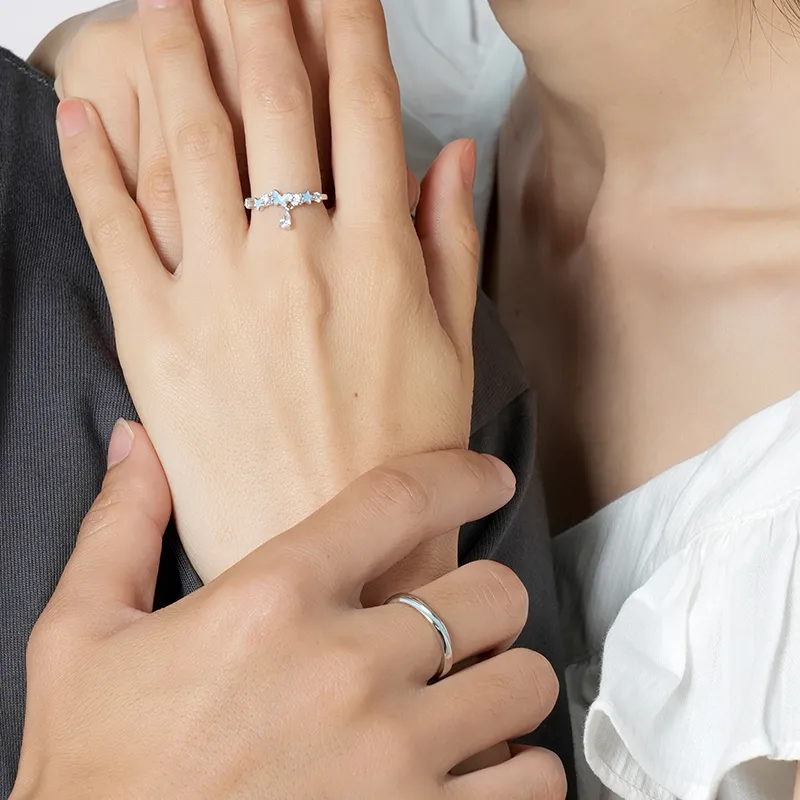 KADER 925 Sterling Silver Rings Unisex Silver Box-6