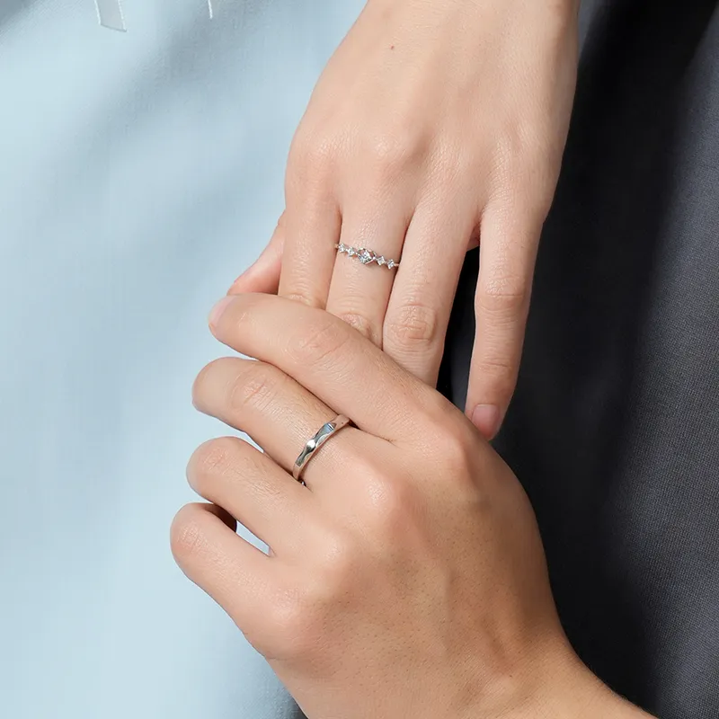 KADER 925 Sterling Silver Rings Unisex Silver-5