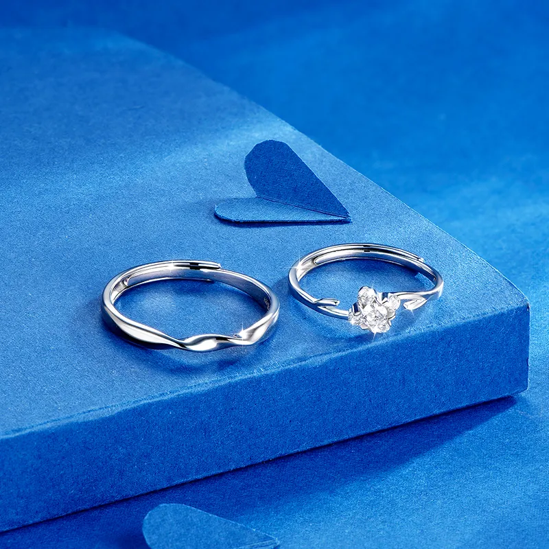 KADER 925 Sterling Silver Rings Unisex Silver-5