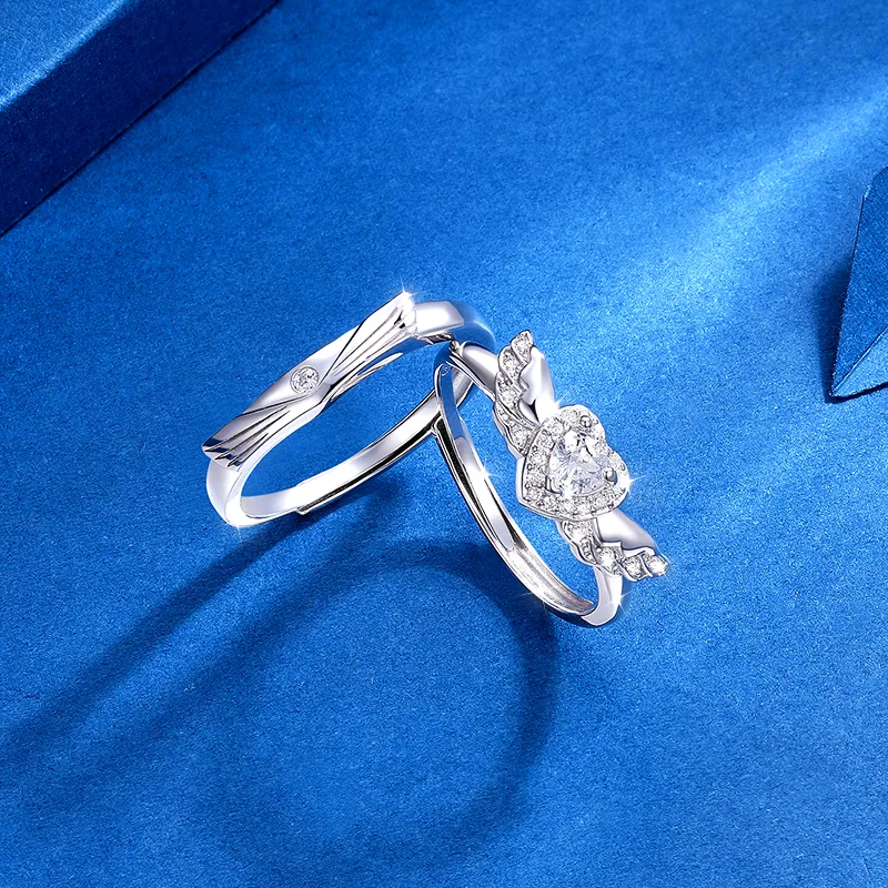 KADER 925 Sterling Silver Rings Unisex Silver Box-3