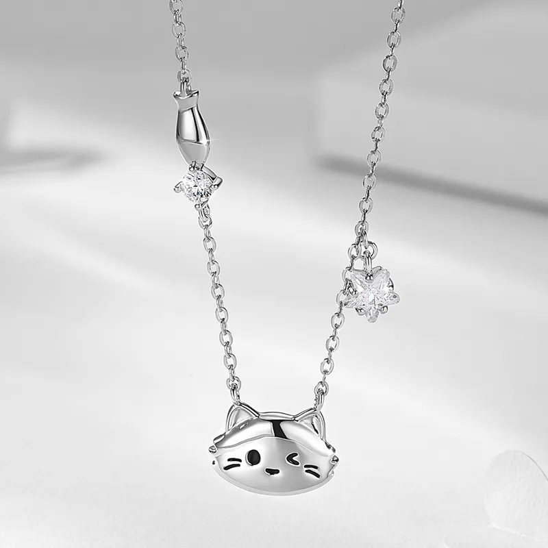 KADER 925 Sterling Silver Necklaces Women's Silver-4