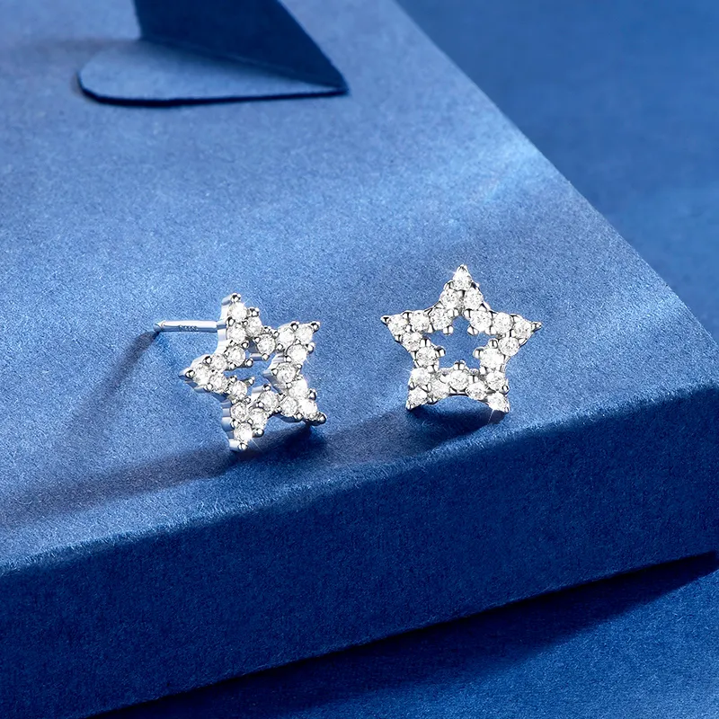 KADER 925 Sterling Silver Stud Earrings Women's Silver-2
