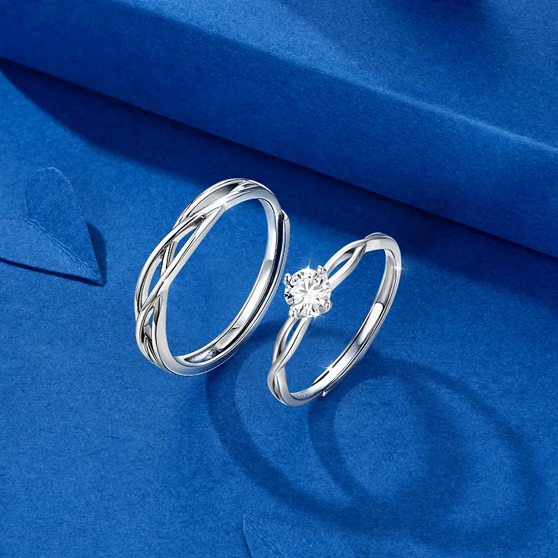 KADER Sterling Silver Rings Unisex Silver-20