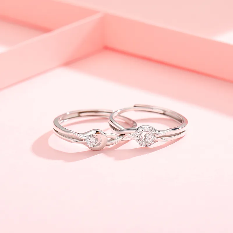 KADER 925 Sterling Silver Date Essential Niche Luxury Minimalist Style Versatile Rings Unisex-1