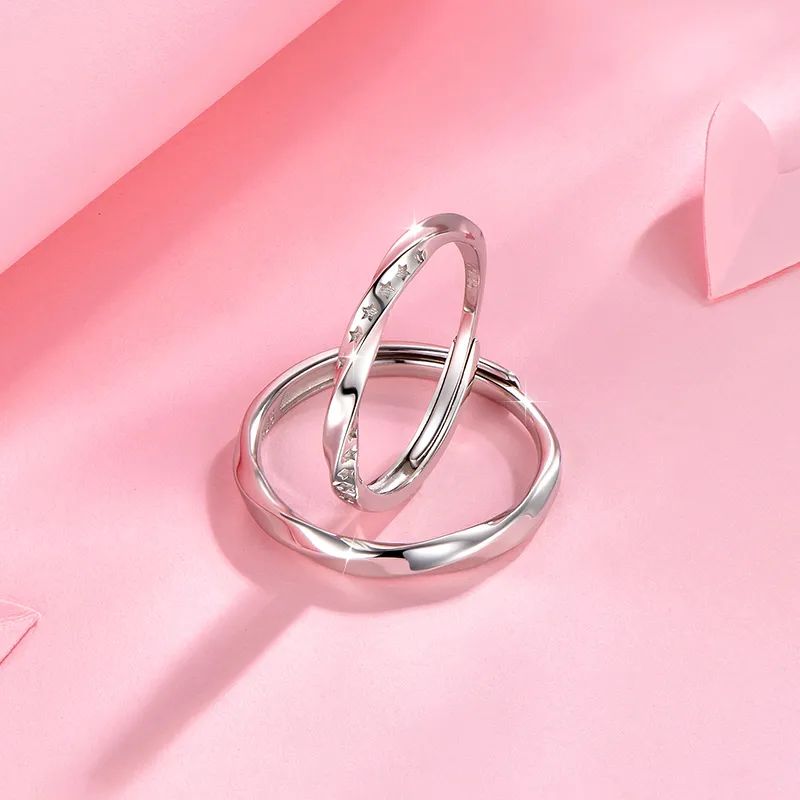 KADER 925 Sterling Silver Rings Unisex Silver, Anniversary Box-4