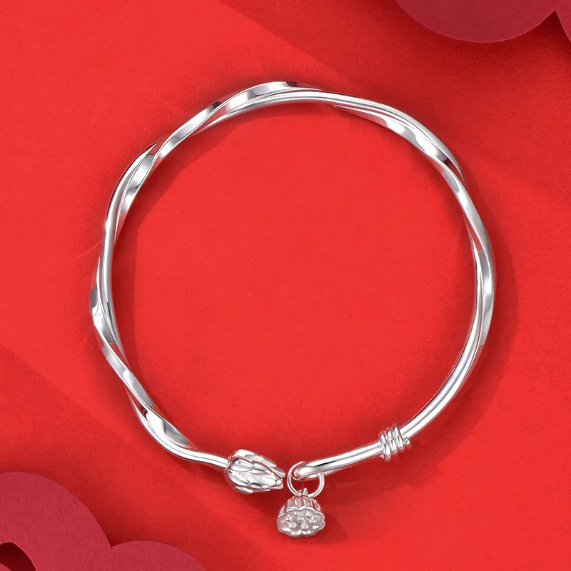 KADER 999 Fine Silver Sterling Silver Bracelets Women's Silver-2