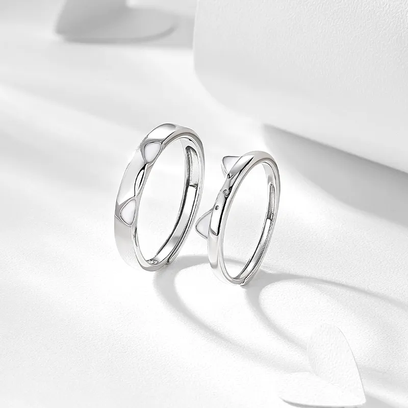 KADER 925 Sterling Silver Rings Unisex Silver Snake Year Gift-10