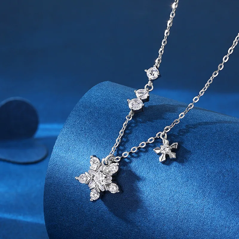 KADER Floral Collection Velvet Flower Collection 925 Sterling Silver Necklaces Women's Silver Girlfriend-4