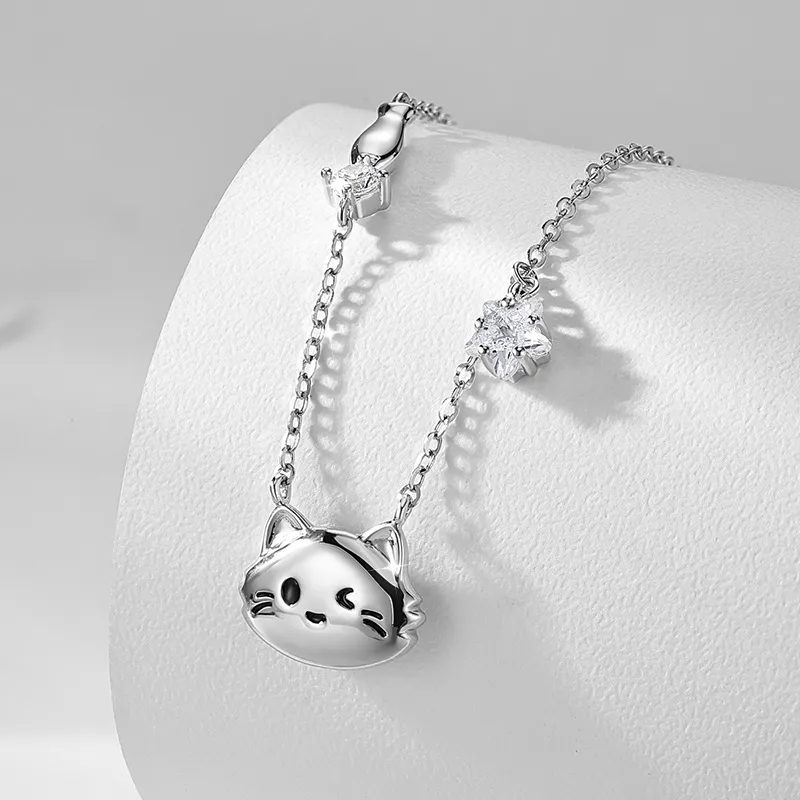 KADER 925 Sterling Silver Necklaces Women's Silver-5