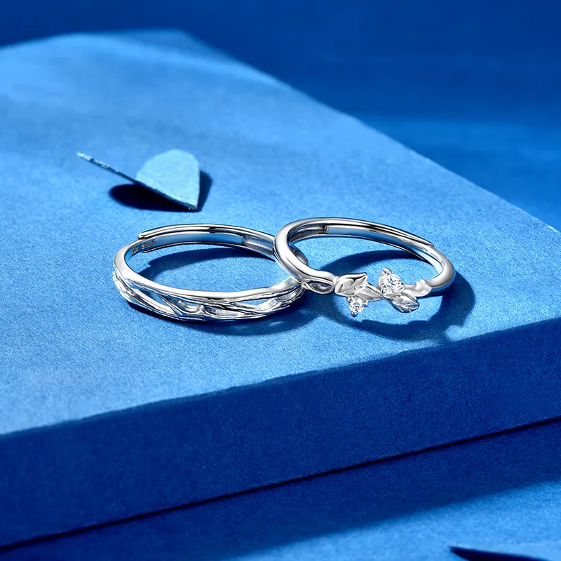 KADER 999 Fine Silver Rings Unisex Silver white Gift Box-6