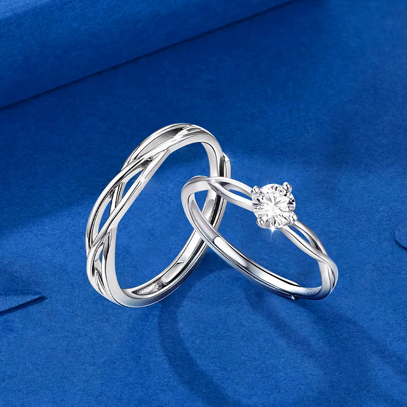 KADER Sterling Silver Rings Unisex Silver-13
