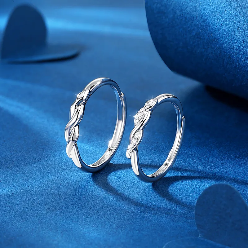KADER 925 Sterling Silver Rings Unisex Silver-3